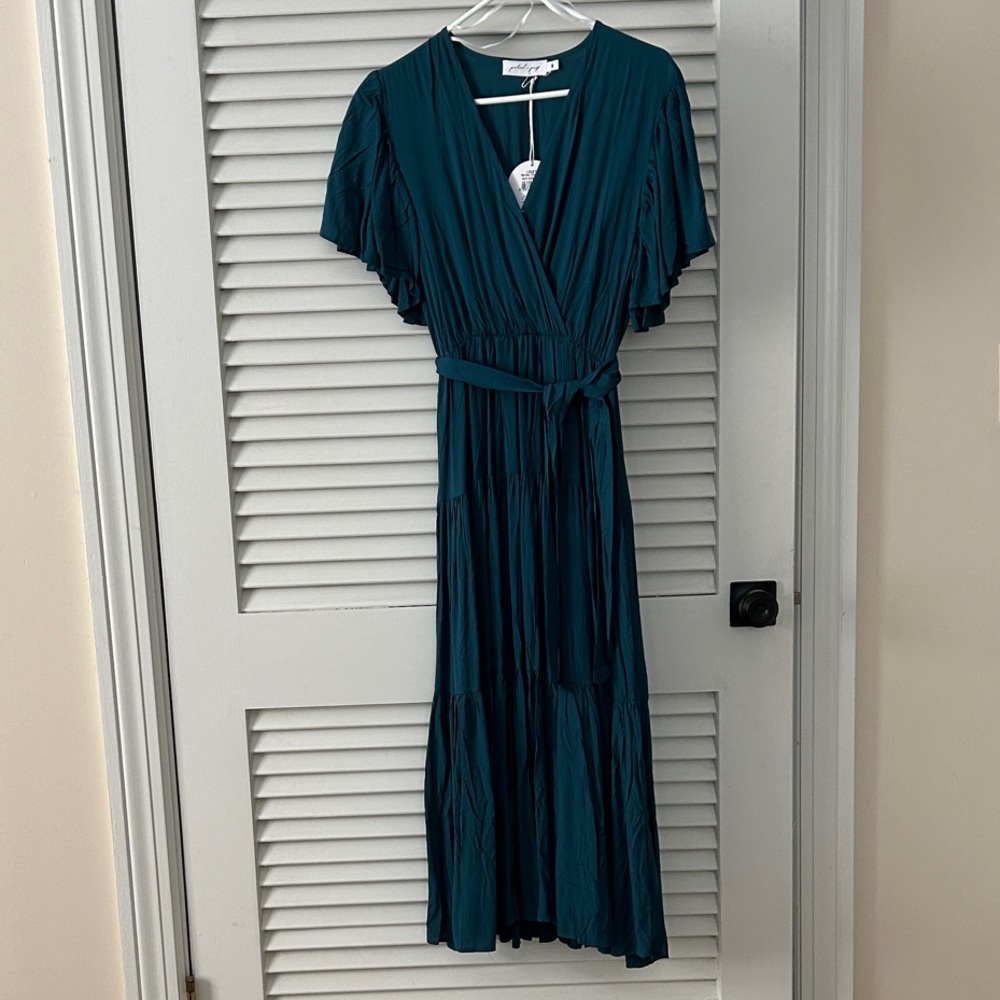 Petal & Pup Teal Maxi Dress